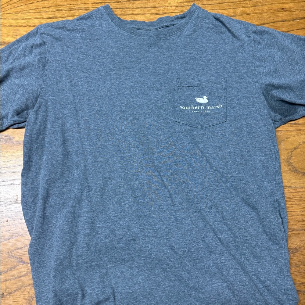 Southern Marsh Men’s Heather Blue Pocket T-Shirt
